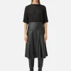 Adorn Crushed Mesh Tee - Black