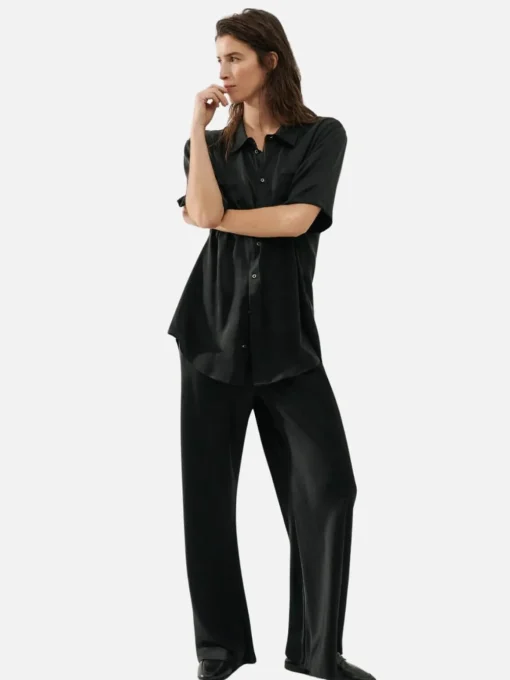 Bias Cut Pant- Black