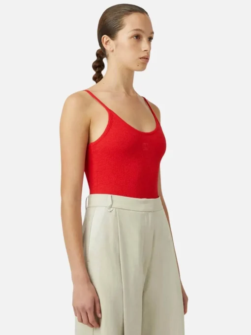 Cali Bodysuit - Poppy Red