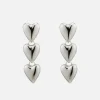Desiree Heart Drops - Silver