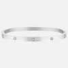 Dylan Bangle Silver - Celestial Clear