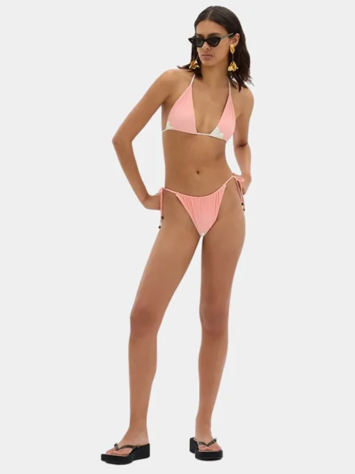 Eden Scene Reversible Bikini Top - Pink