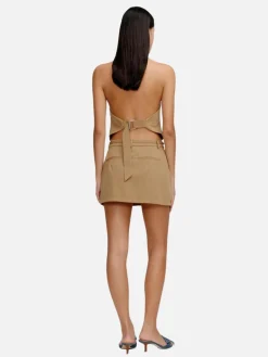 Gabe Mini Skirt - Caramel