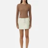 Hadley Coated Cotton Skirt - Lichen White