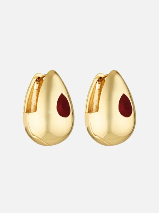 Heritage Earrings - Garnet