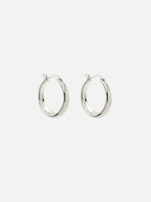 Infinite Horizon Large Hoops - Silver
