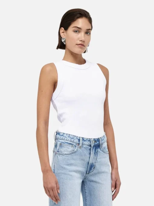Jonesy Singlet - White