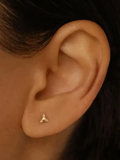14K Gold Fate Stud Earring - Single