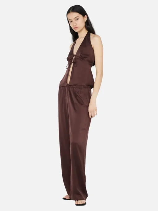 Kaia Halter Top - Choc Plum