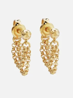 Karma Chain Earrings - 18k Gold Vermeil