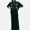 Long Bias Cut Skirt - Scarab