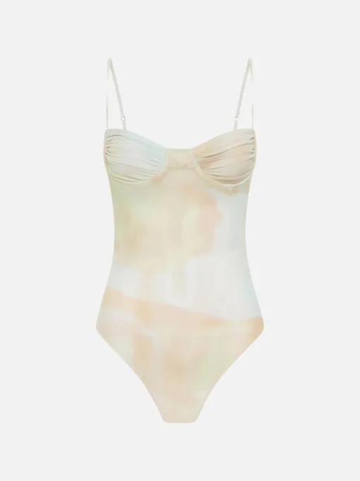 Majorelle Printed Bodysuit - Watercolour Print