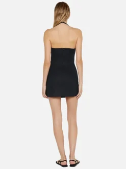 Marianna Halter Mini Dress - Black
