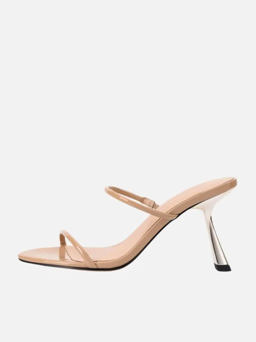 Marilyn Sandal - Beige Patent Leather