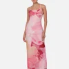 Nora Mesh Maxi Dress - Dahlia Floral