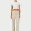 Renee Crop Tee - Chalk