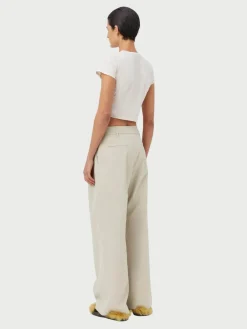 Renee Crop Tee - Chalk