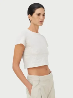 Renee Crop Tee - Chalk