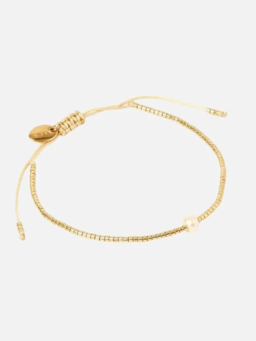 River Bracelet - Gold/Pearl