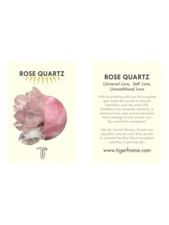 Rough Gem Chain Bracelet - Rose Quartz/Silver