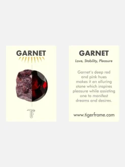 Rough Gem Chain Bracelet - Garnet/Silver