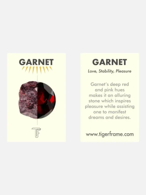 Rough Gem Chain Bracelet - Garnet/Silver