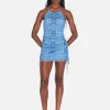 Samantha Mini Dress - Indigo Tie Dye