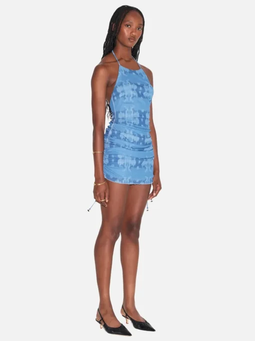 Samantha Mini Dress - Indigo Tie Dye