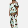 Short Sleeve Boyfriend Shirt - Tulipa Dew