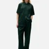 Short Sleeve Boyfriend Shirt - Scarab