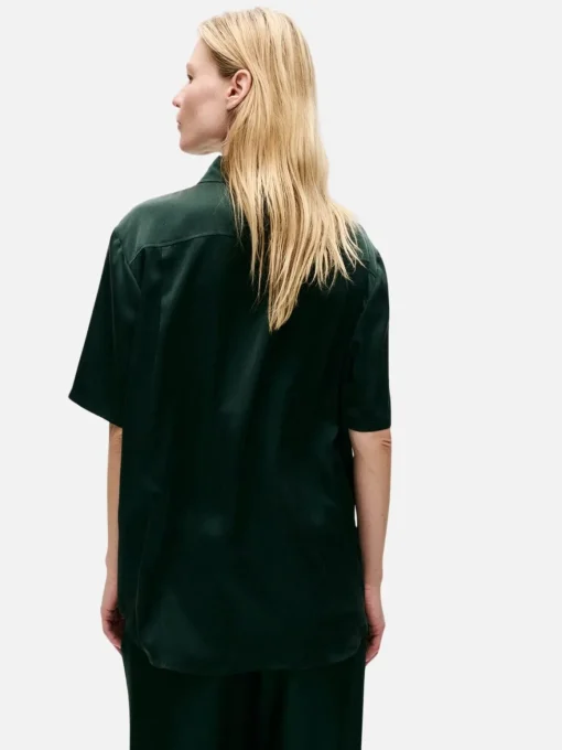Short Sleeve Boyfriend Shirt - Scarab