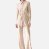 Splice Bias Cut Shirt - Hazelnut