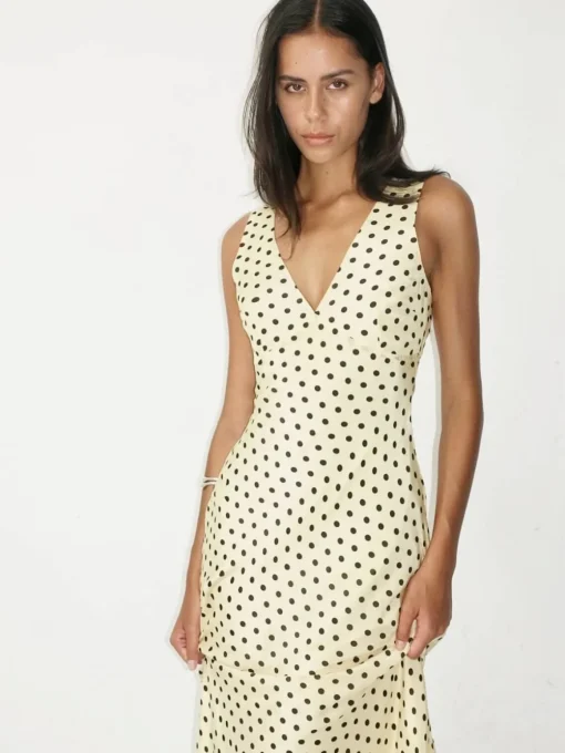 Tulip Midi Dress - Butter Spot