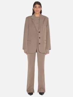 Uma Tailored Suit Pant - Olivine