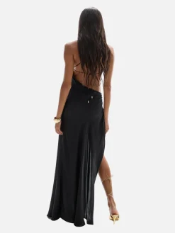 Villa Heart Maxi Dress - Black
